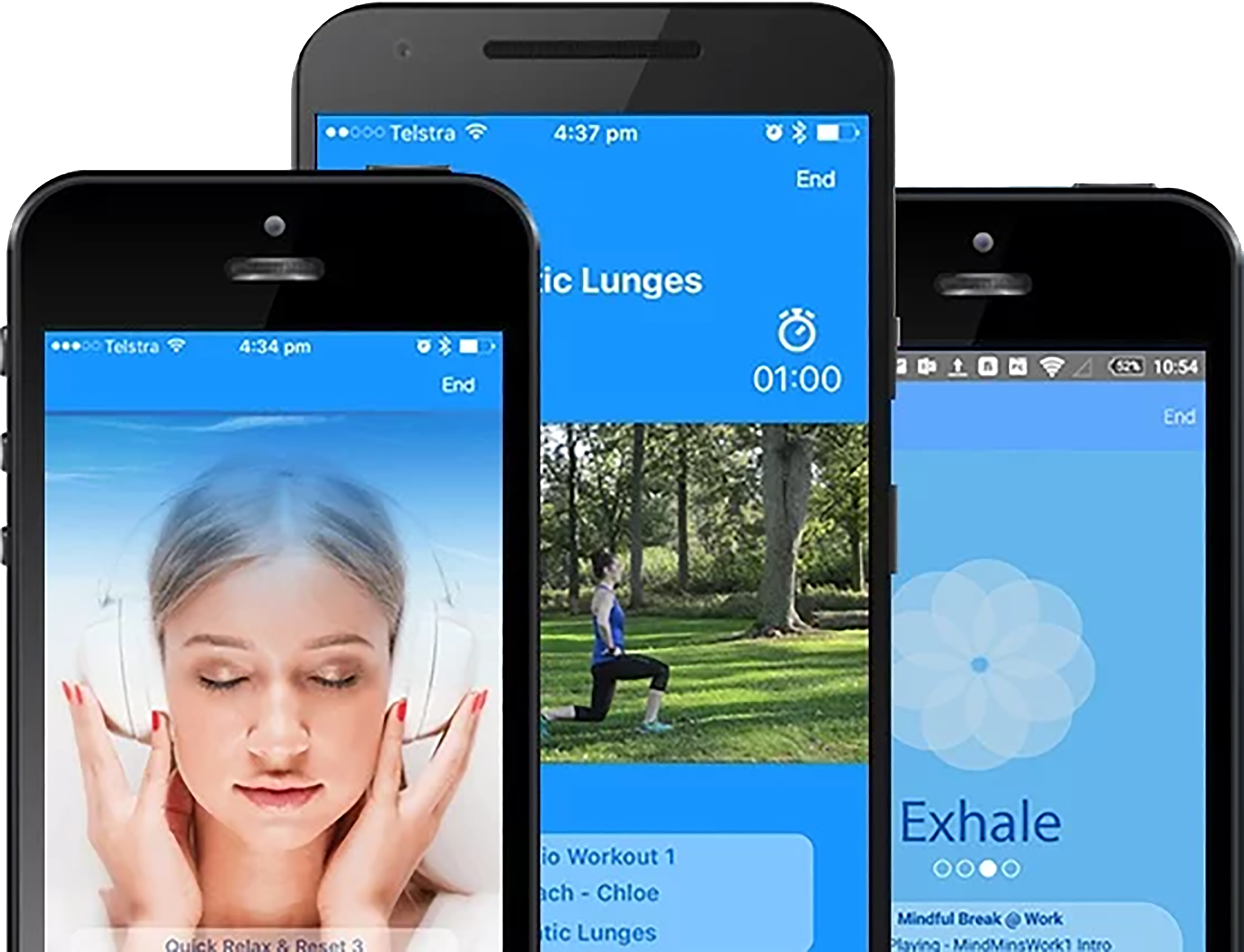 The iUGO Well app on a smartphone.